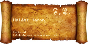 Halász Manon névjegykártya